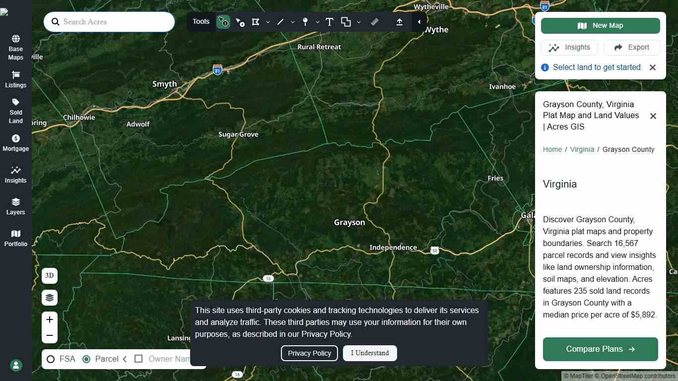 Grayson County, VA Plat Maps & Ownership Data | Acres GIS Maps